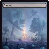 米・ラスベガスで開催された「MagicCon: Las Vegas」で配布された「Lotus Lands」シリーズの《沼／Swamp》