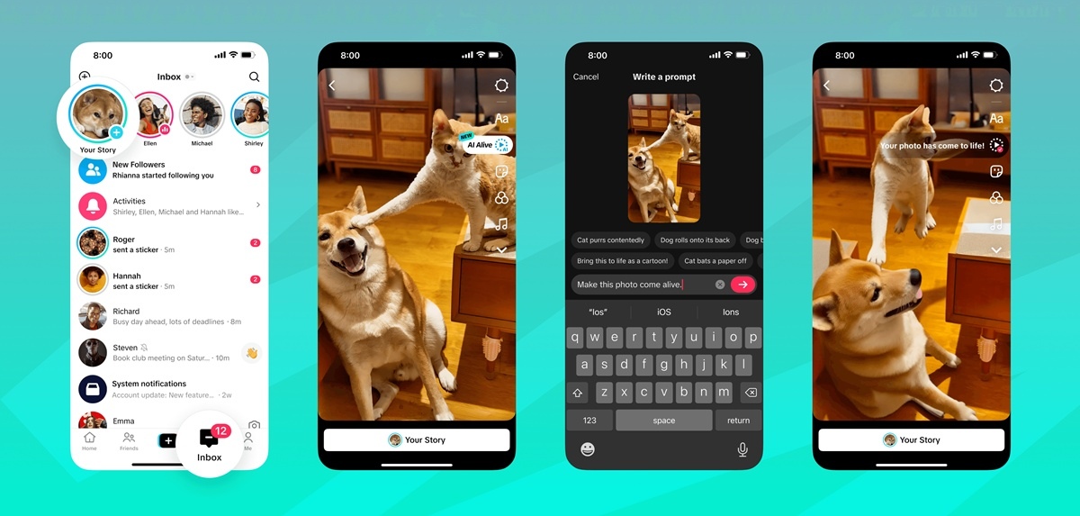 TikTok、生成AI機能「AI Alive」実装へ 静止画をショート動画化