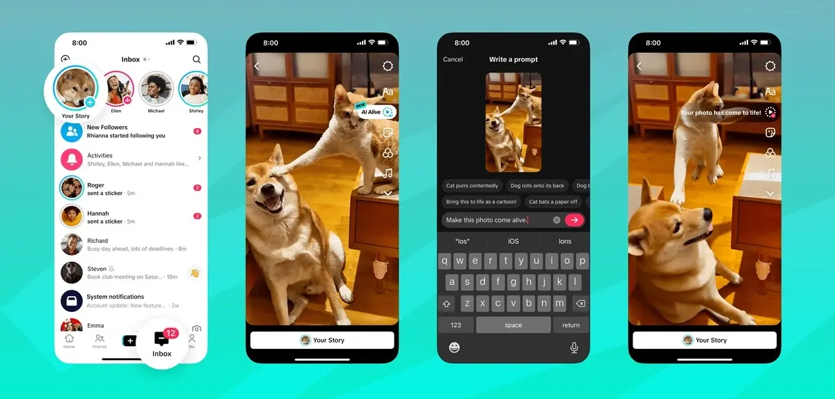 TikTok、生成AI機能「AI Alive」実装へ　静止画をショート動画化