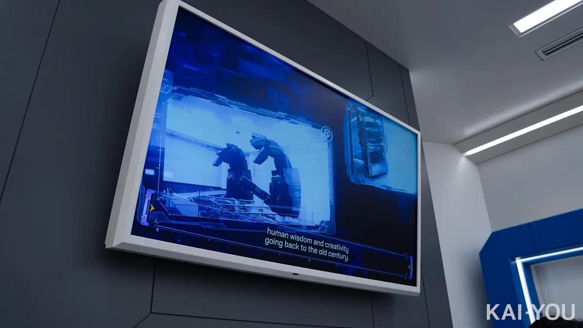 画面には、世界観を紹介するコンセプトムービーが流れている