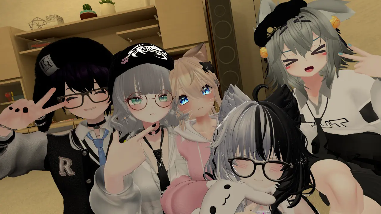 筆者撮影。VRChatの何気ない日常