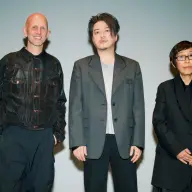 左からサー・ウェイン・マクレガーさん、渋谷慶一郎さん、妹島和世さん