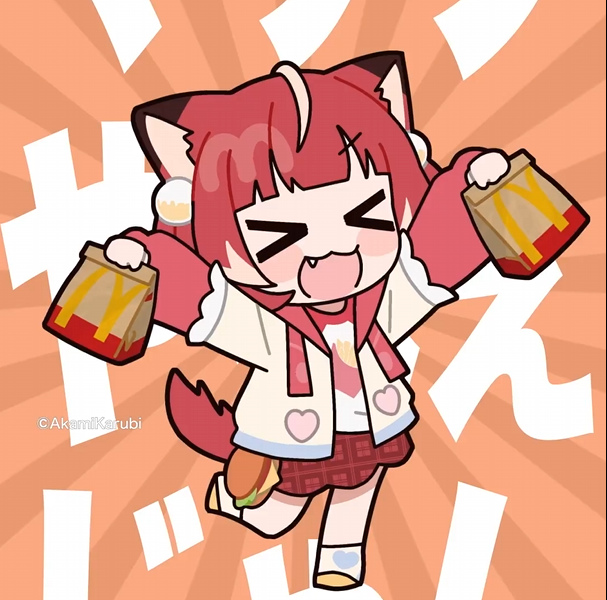 VTuber赤見かるび、マクドナルドとコラボ P丸様。の替え歌で新作バーガーを宣伝