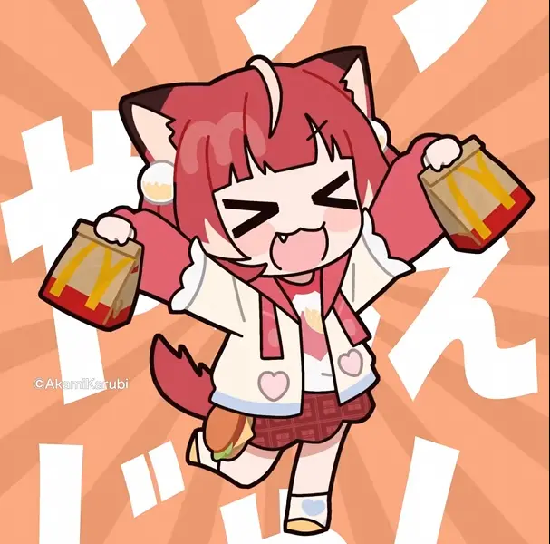 VTuber赤見かるび、マクドナルドとコラボ　P丸様。の替え歌で新作バーガーを宣伝