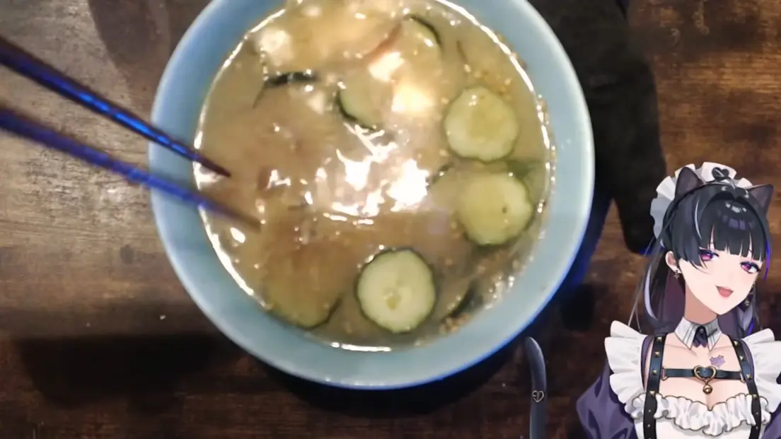 冷や汁を実際に作ってみた狂蘭メロコさん