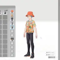 一通りカスタマイズした筆者アバター／筆者撮影