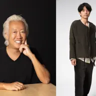 STARTO社の取締役を退任する福田淳さん（左）と井ノ原快彦さん（右）