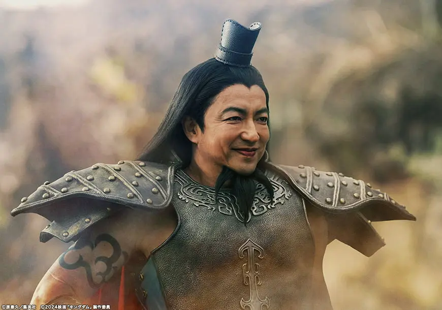 大沢たかおさん演じる王騎将軍／画像は金曜ロードショー公式サイトから