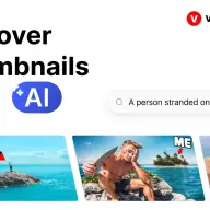 AIによるサムネイル検索も提供している「Viewstats」