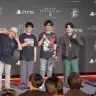 「DEATH STRANDING WORLD STRAND TOUR 2 in TOKYO」の集合写真。左より、押井守さん、津田健次郎さん、小島秀夫さん、星野源さん、兎田ぺこらさん