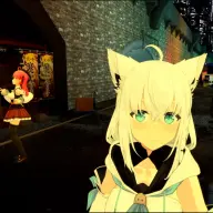 白上フブキさんたちも訪れたVRChatワールド・Tokyo Mood by BEAMS／画像は<a href="https://www.youtube.com/watch?v=QXPOyHRst-Y" target="_blank">配信</a>より