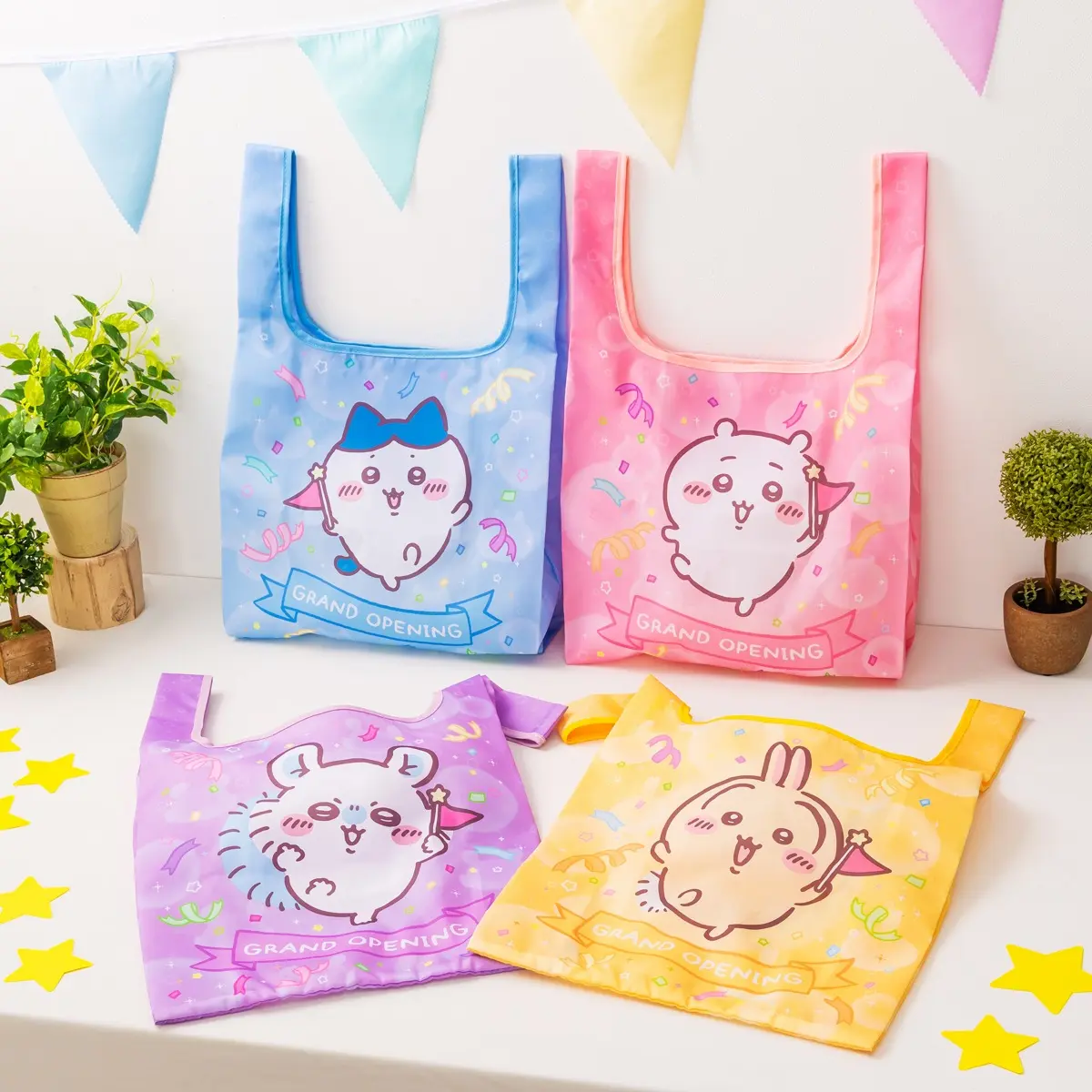 ポケッタブルエコバッグ（全4種）　各¥1,200（税込）