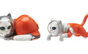 美術作家ヤノベケンジの宇宙猫がカプセルトイ化 可動ギミックも搭載