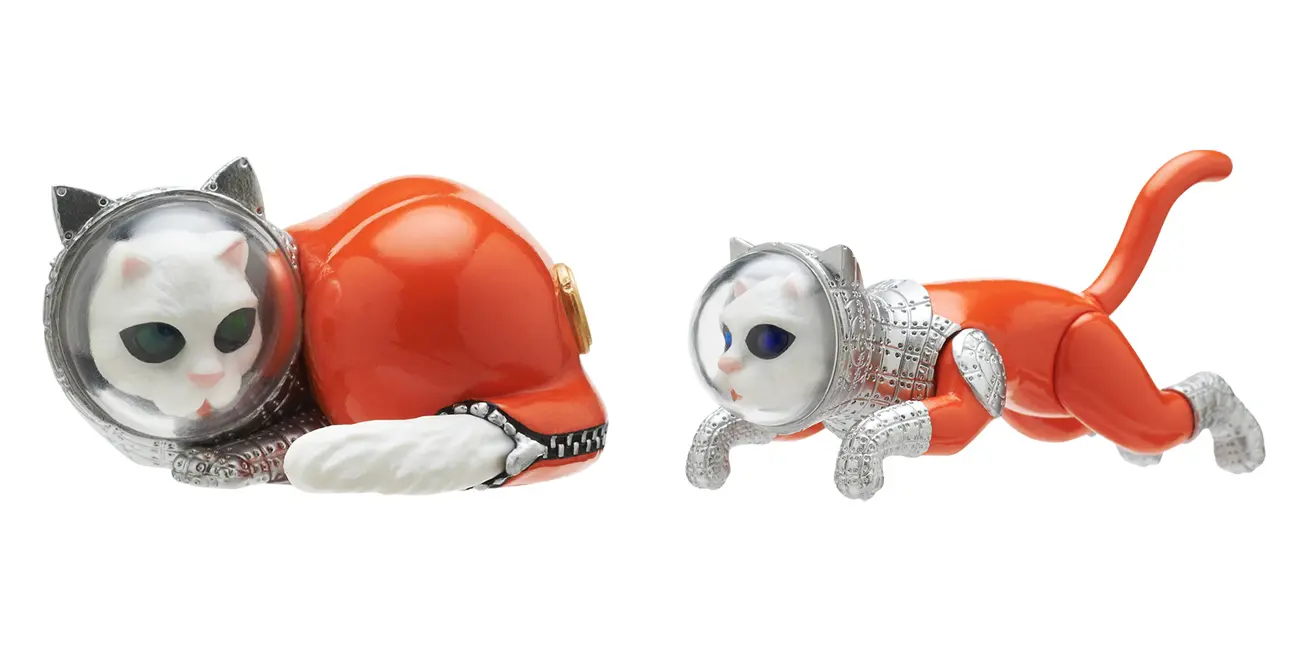 美術作家ヤノベケンジの宇宙猫がカプセルトイ化　可動ギミックも搭載