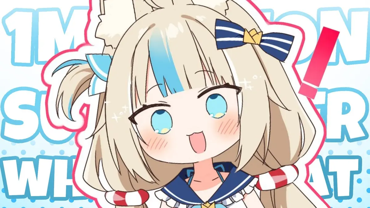 100万人突破を祝う配信を実施したsaba samekoさん