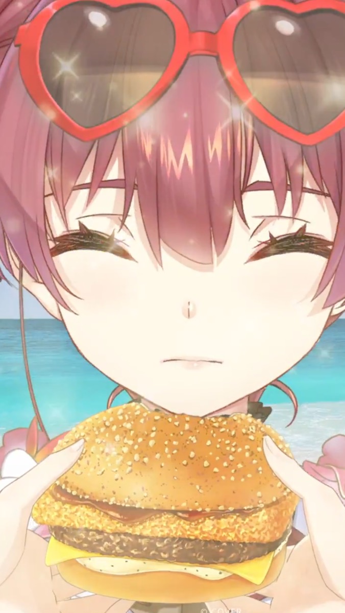 宝鐘マリンさんとマクドナルドとのコラボ動画5