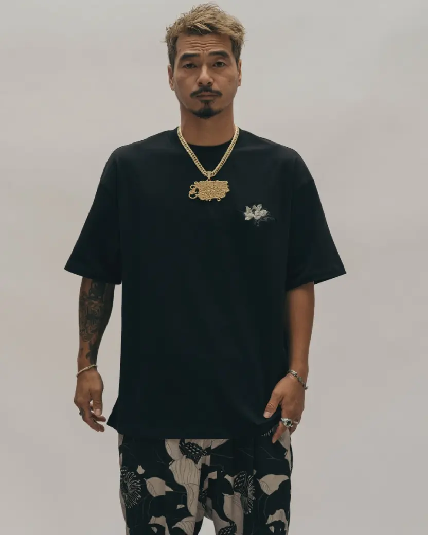 budspool pop up tee黒 XL 舐達麻 gakkin AGH budspool popup 三艶蝶 Tシャツ 黒XL 舐達麻 gakkin - メルカリ
