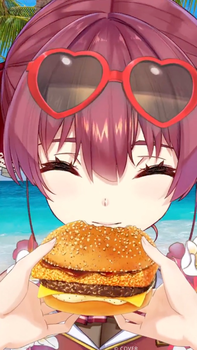 宝鐘マリンさんとマクドナルドとのコラボ動画3