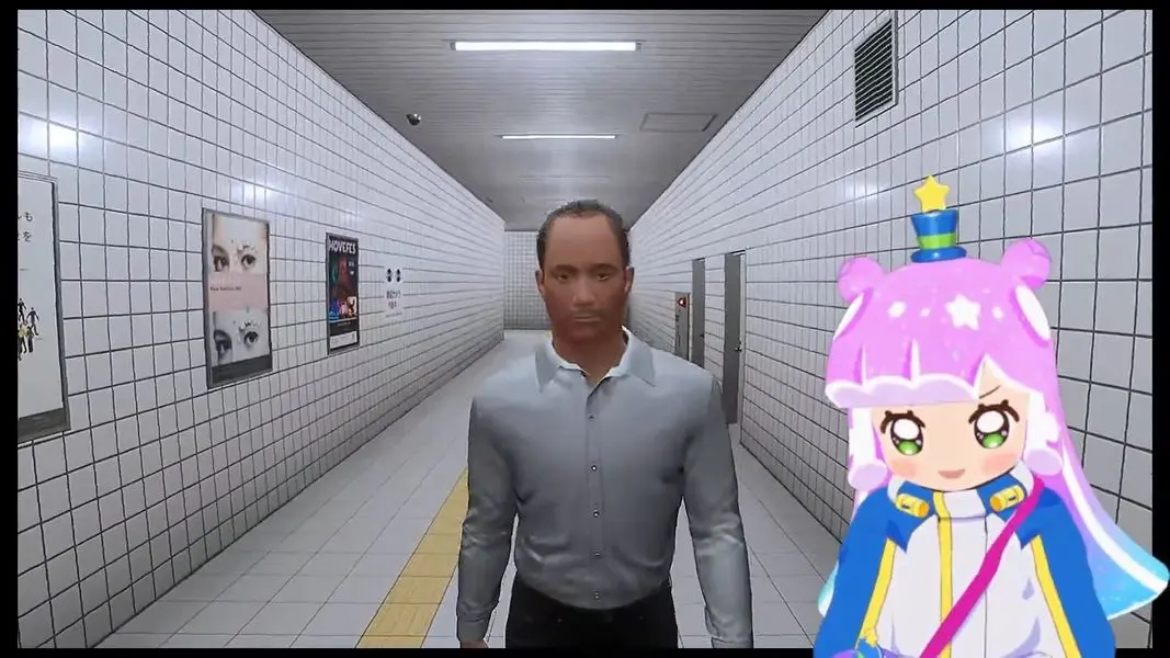 アニメ『ぷにる』の主人公が、突如『8番出口』をゲーム実況　放送直前に“異変”と対峙