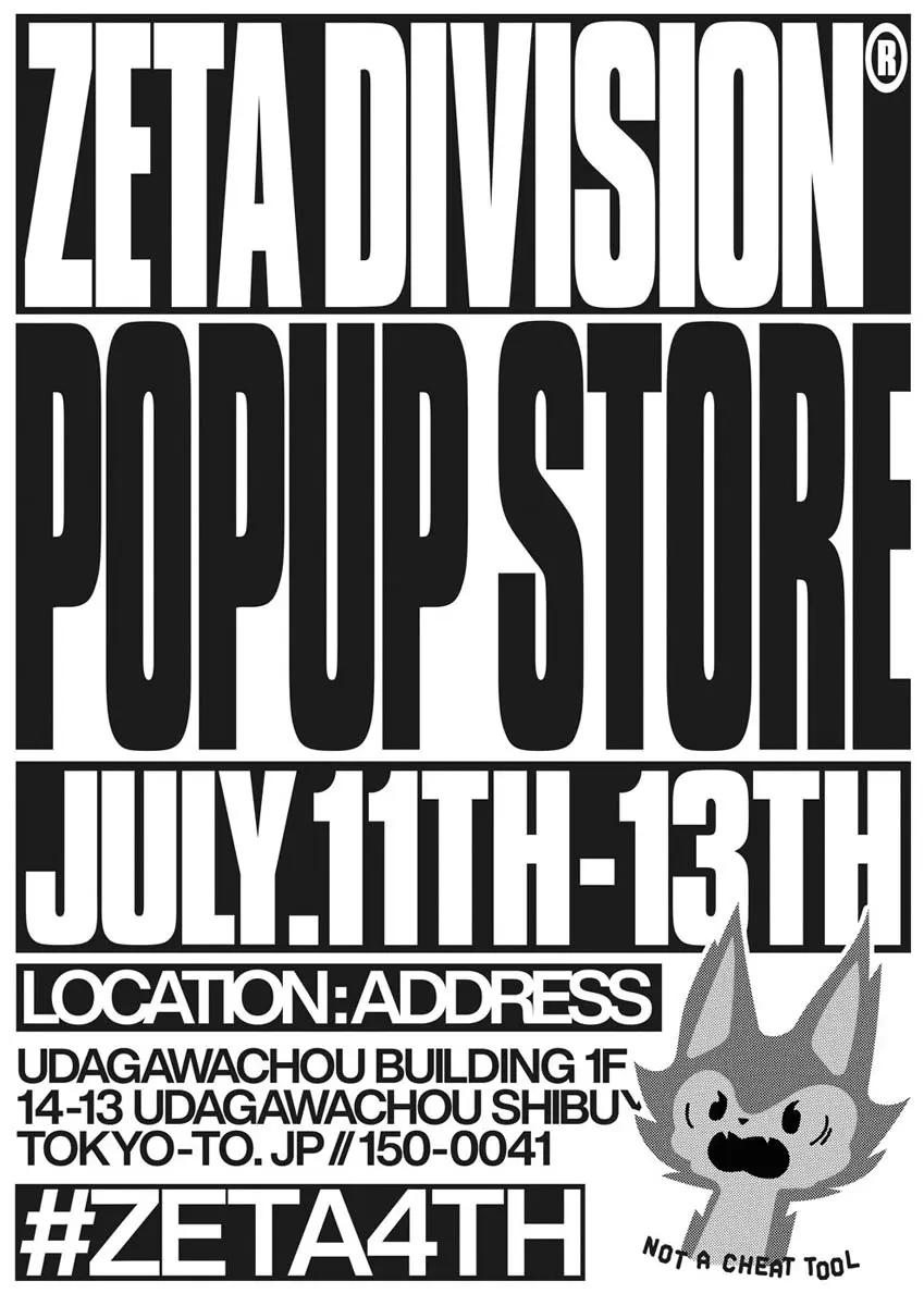 「ZETA DIVISION 4TH ANNIVERSARY POP UP STORE」