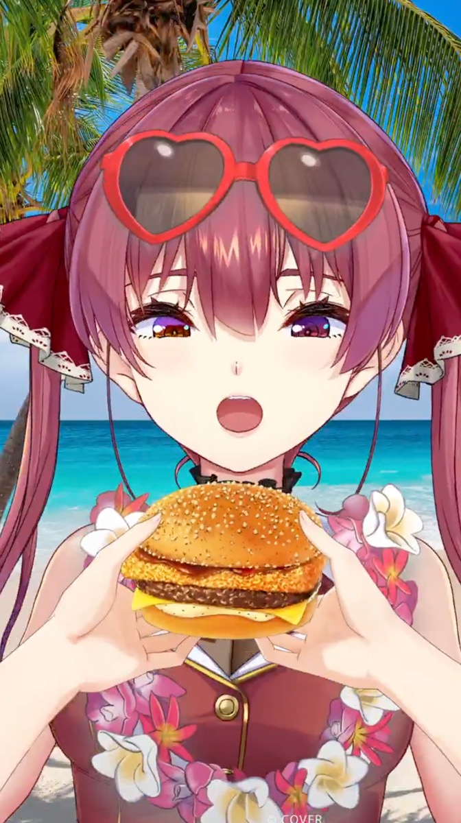 宝鐘マリンさんとマクドナルドとのコラボ動画2