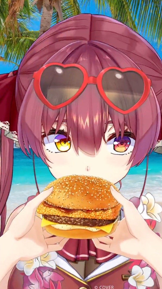 宝鐘マリンさんとマクドナルドとのコラボ動画4