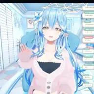 初のVRChat配信を実施した雪花ラミィさん／画像は<a href="https://www.youtube.com/watch?v=ochuthMVF2o" target="_blank">配信</a>より