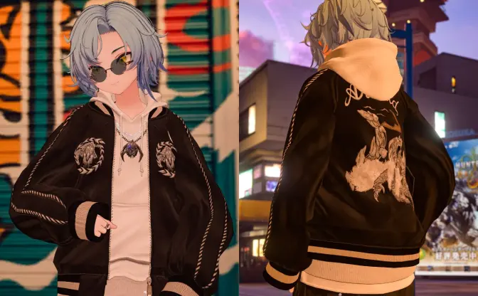 『モンハン』VRChat向け3Dスカジャンがワイルドで最高　しかも全部無料