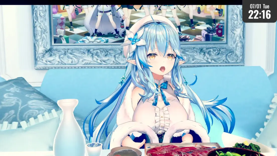 舌を出してみた雪花ラミィさん
