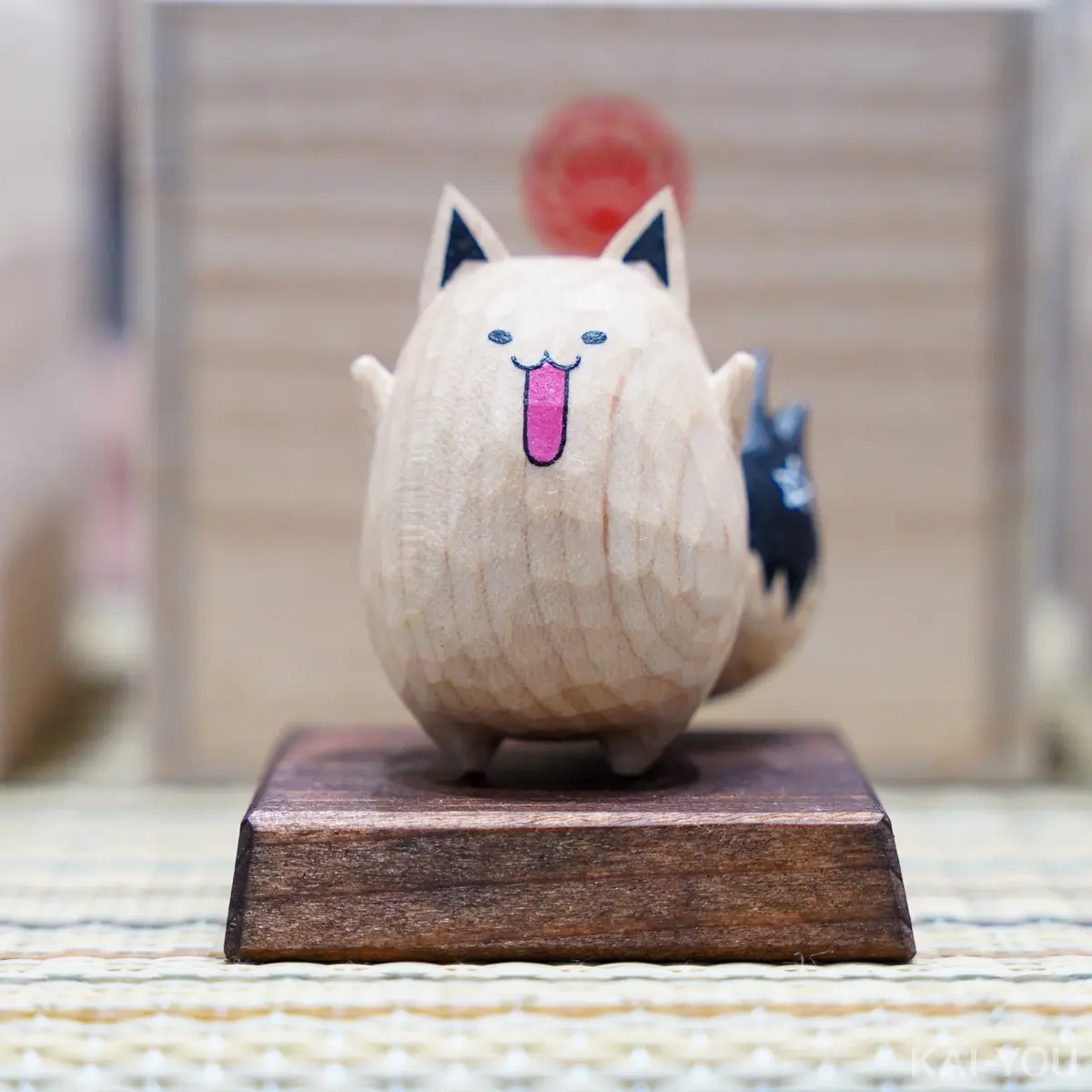 白上フブキ「フブラ」木彫りミニ置物