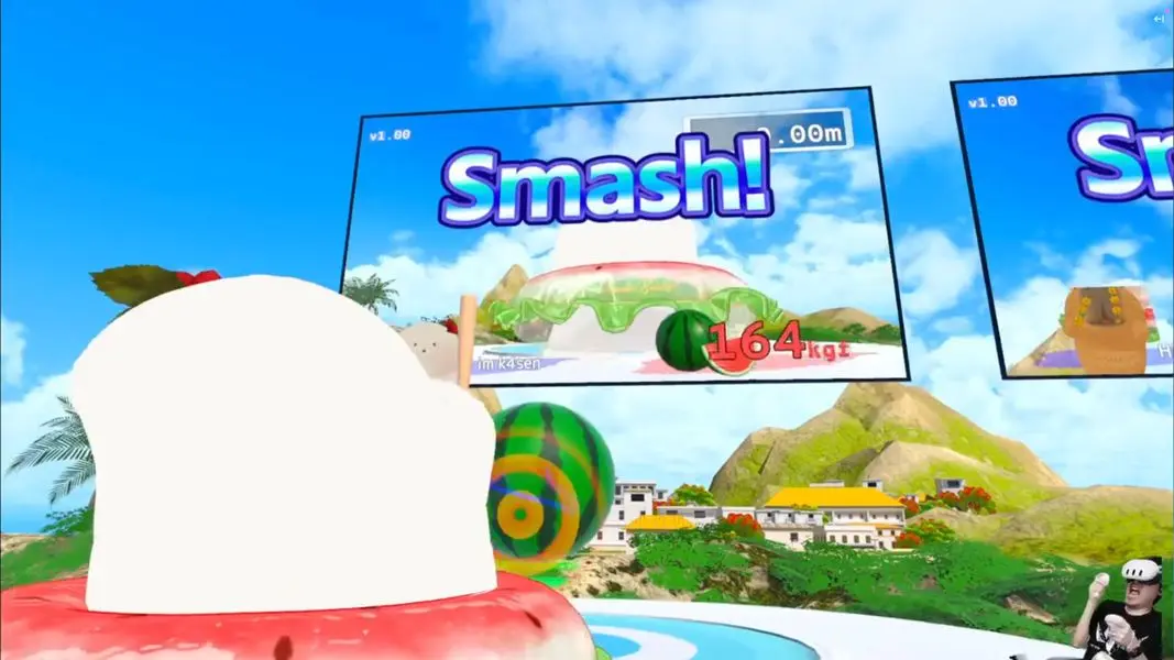 スイカにラッシュを打ち込むk4senさん