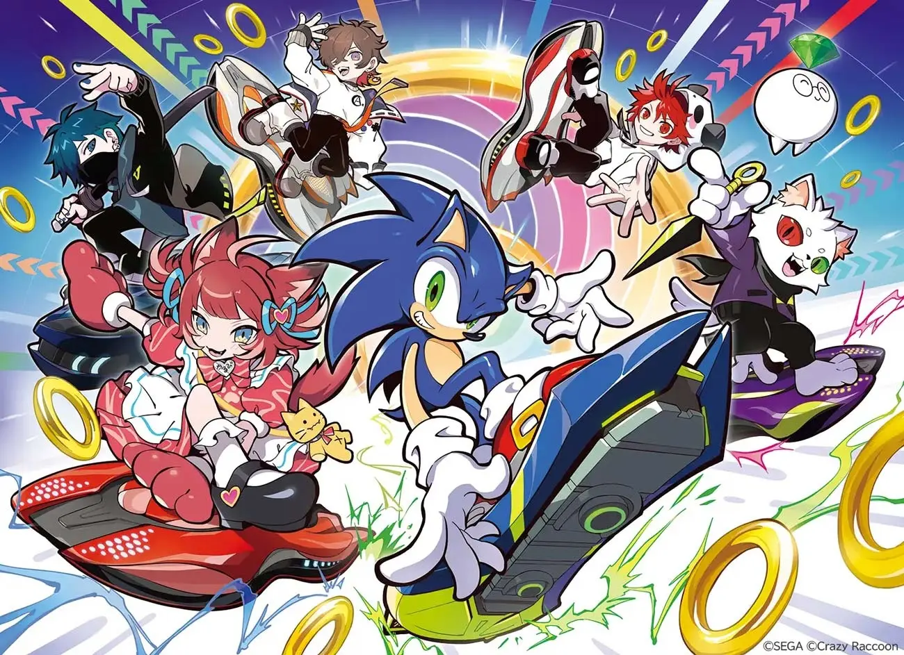 『ソニックレーシング』新作×Crazy Raccoonコラボ楽曲公開　赤見かるび、天月らが参加