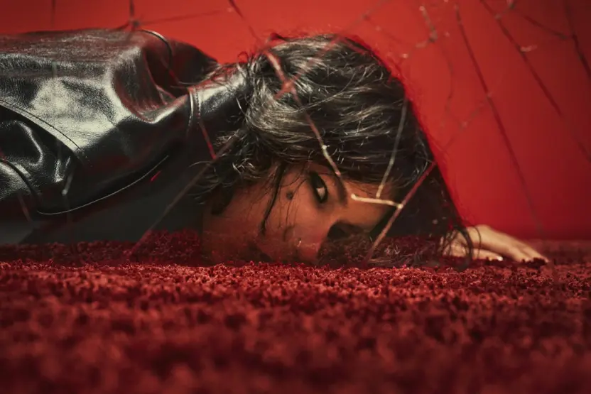 美品 超希少 米津玄師 チェンソーマン レゼ ポスター 額装付 IRIS OUT IRIS OUTのポスターで 米津玄師のレゼのイラストの全貌（背景込み）を