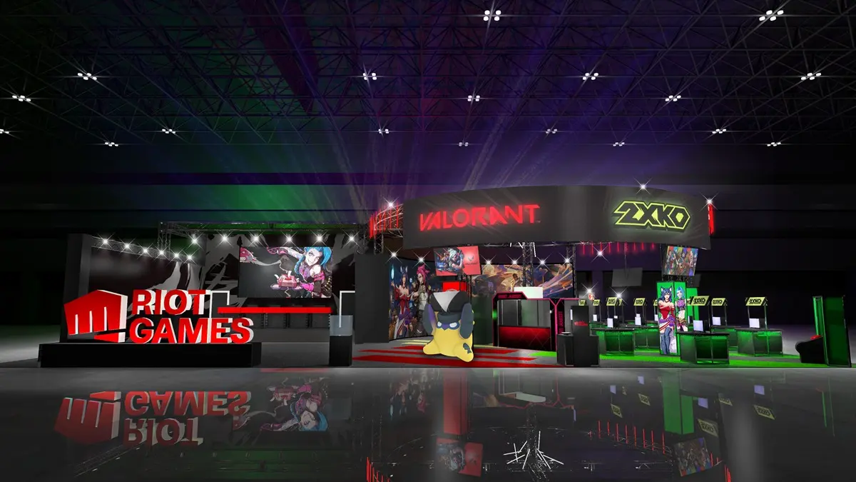 Riot Games ブース　イメージパース