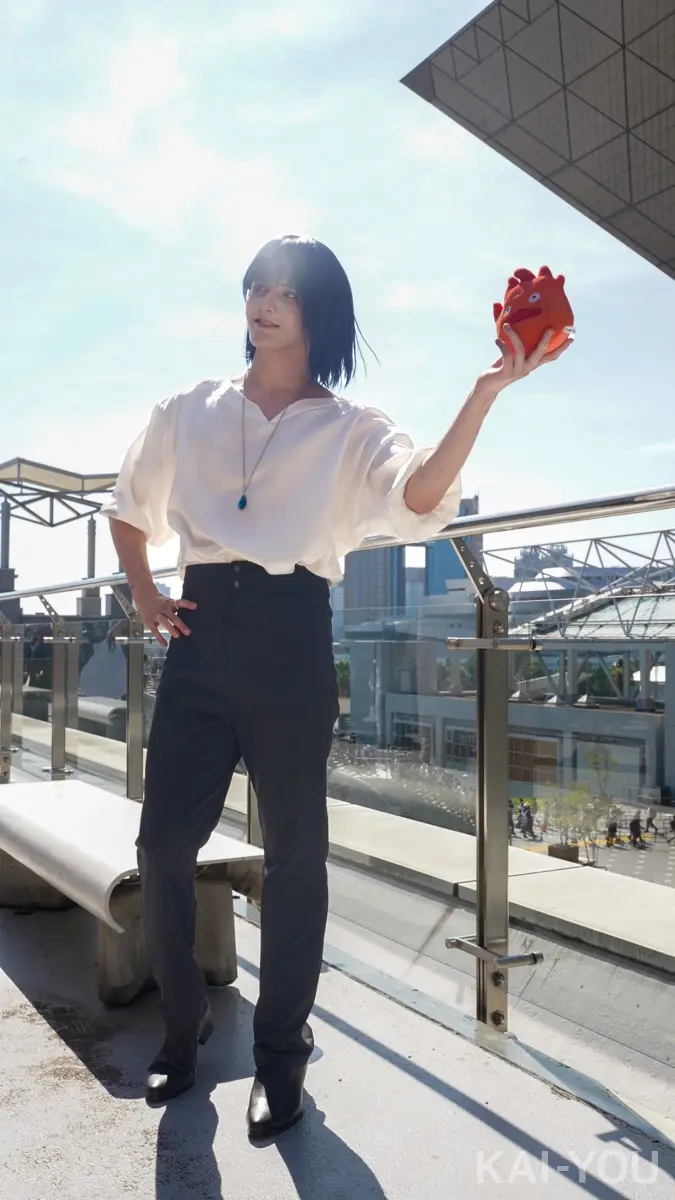 ファンが持ってきたカルシファーと一緒に