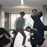 熱帯夜を踊る4人組（社会人ver）／画像はYouTubeのスクリーンショット
