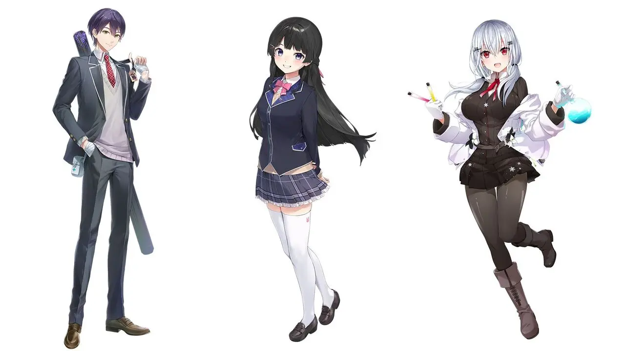 剣持刀也さん（画像左）、月ノ美兎さん（画像中央）、葉加瀬冬雪（画像右）