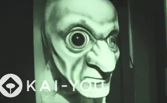 【動画】青鬼登場…超お化け屋敷で女子大生が絶叫