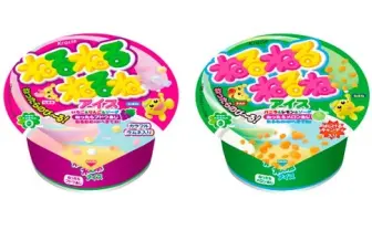 あの「ねるねるねるね」がアイスに! 3種を混ぜると色や味が変化