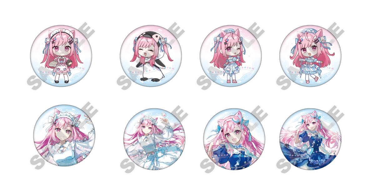 オーロラ缶バッチコレクション(全8種)　各550円※ランダム商品