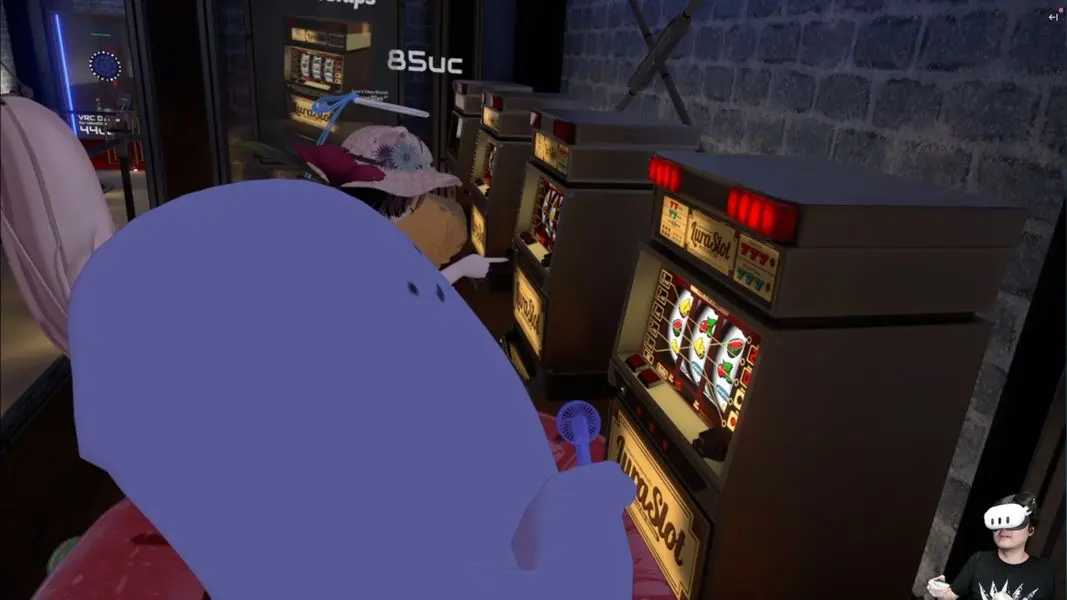 スロットに興じるk4senさんたち