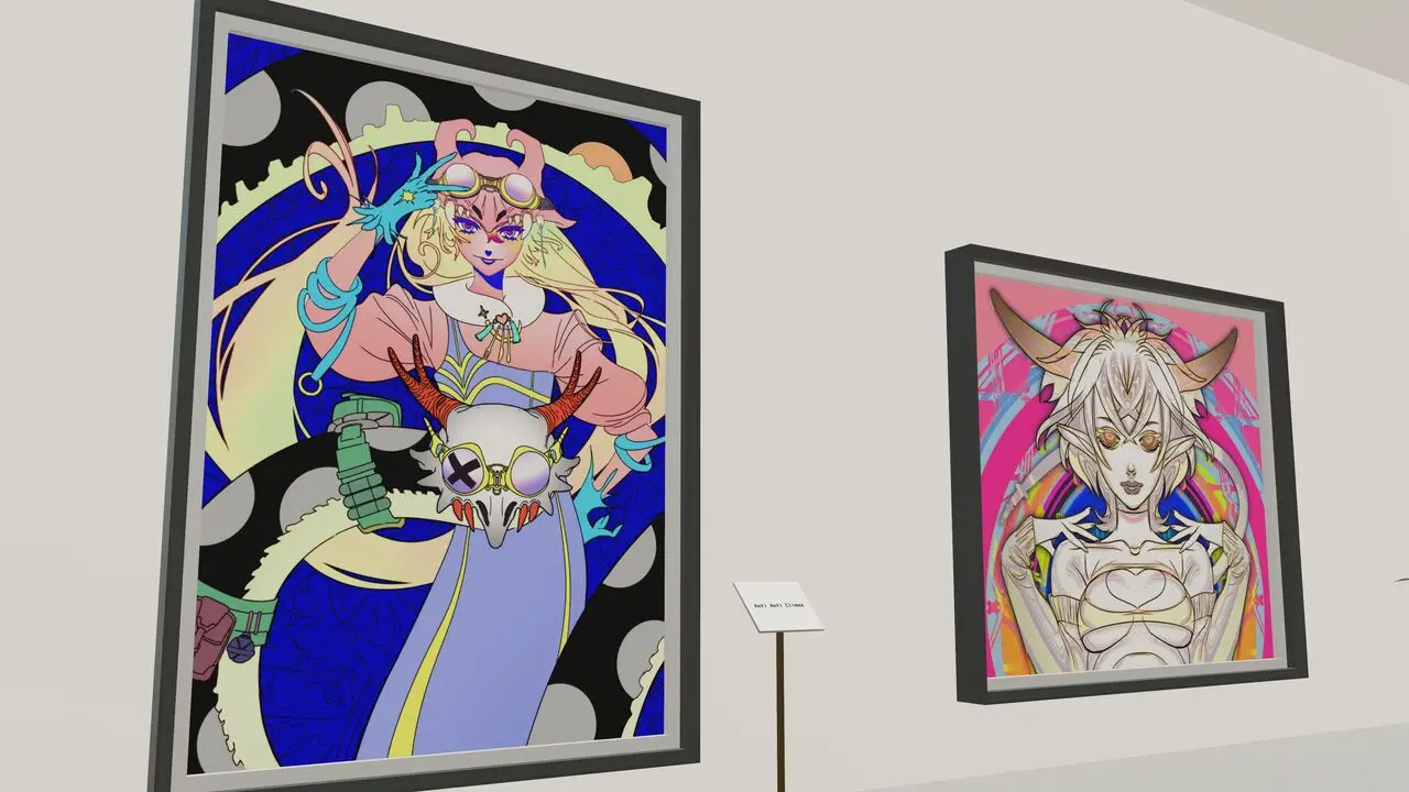 ビビッドな色使いのイラストも多め