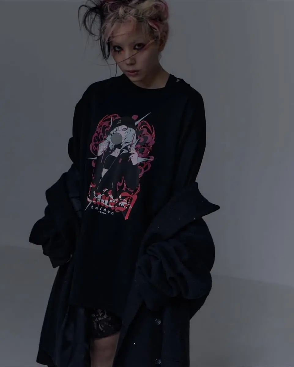 星熊南巫さんがモデルをつとめた、5月発表のtaidenのコレクション-2／画像はLAMさんのＸから