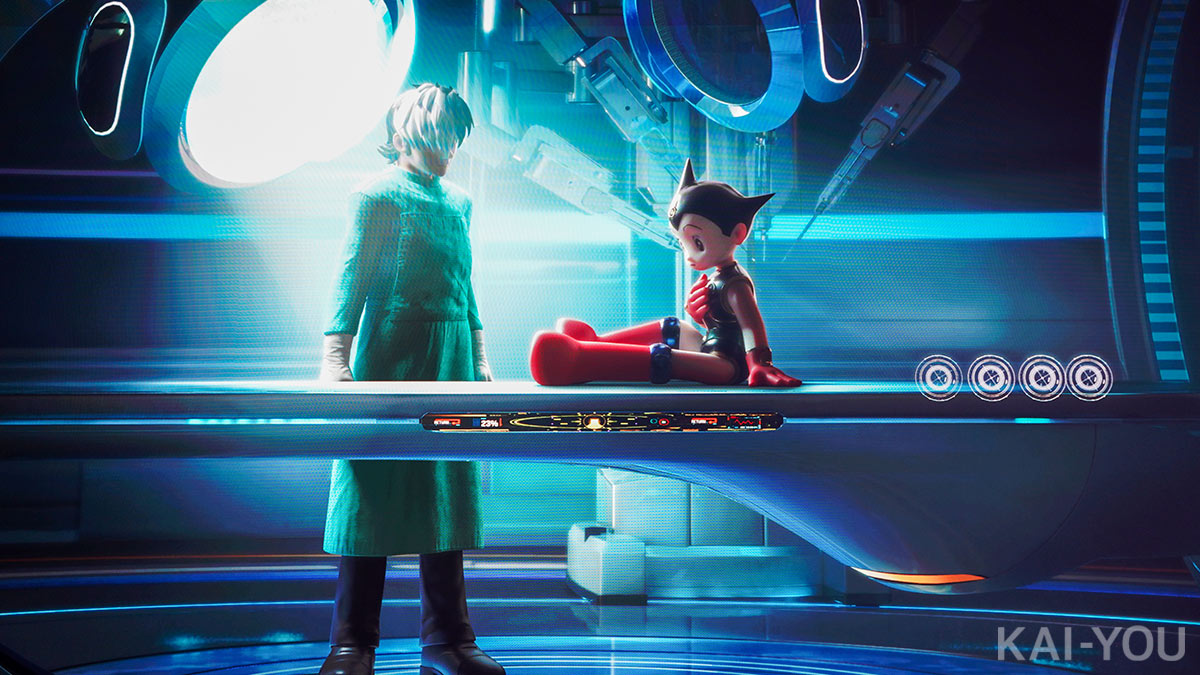 ネオアトム誕生秘話を描くアニメのワンシーン