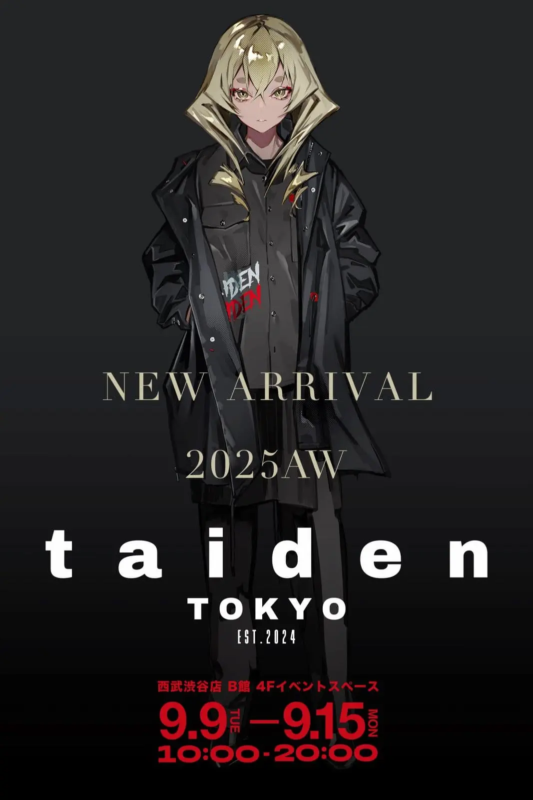 イラストレーターLAMらのアパレルブランド「taiden」がポップアップ開催