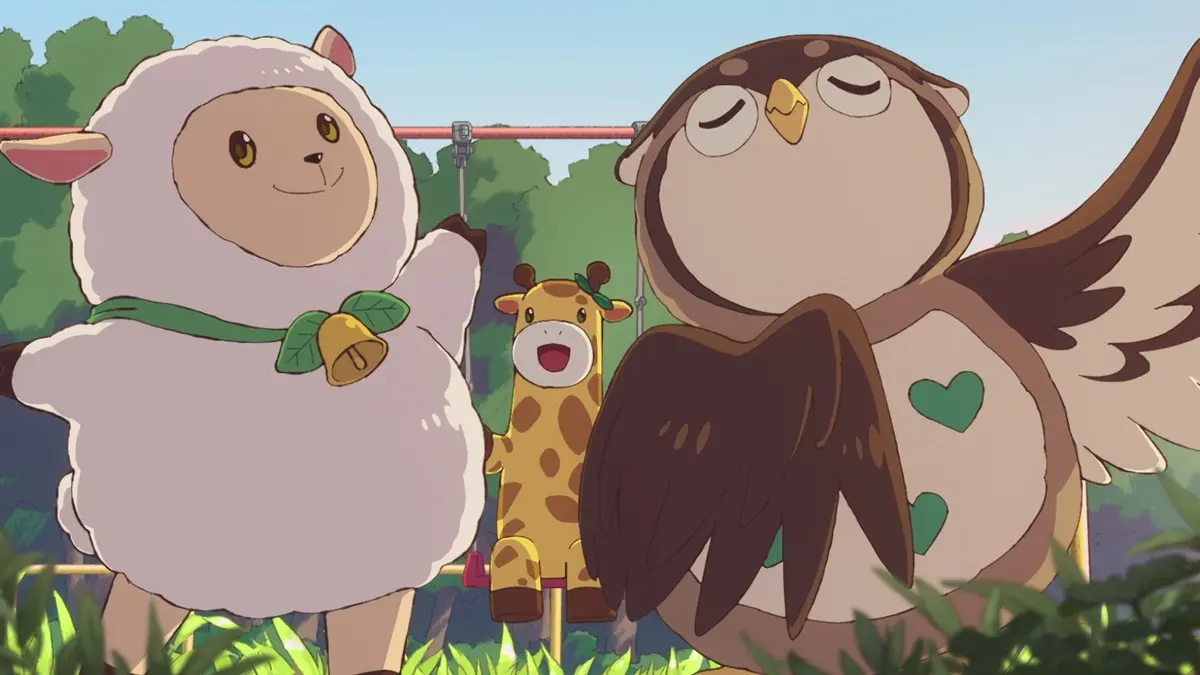 あきゅりんがブランコに乗るシーン