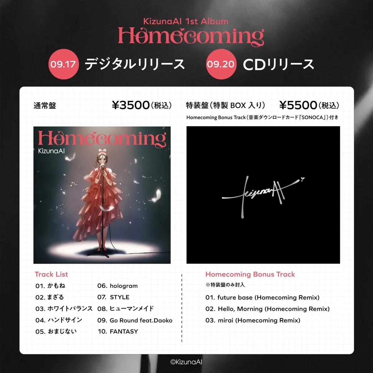 オリジナルアルバム『Homecoming』
