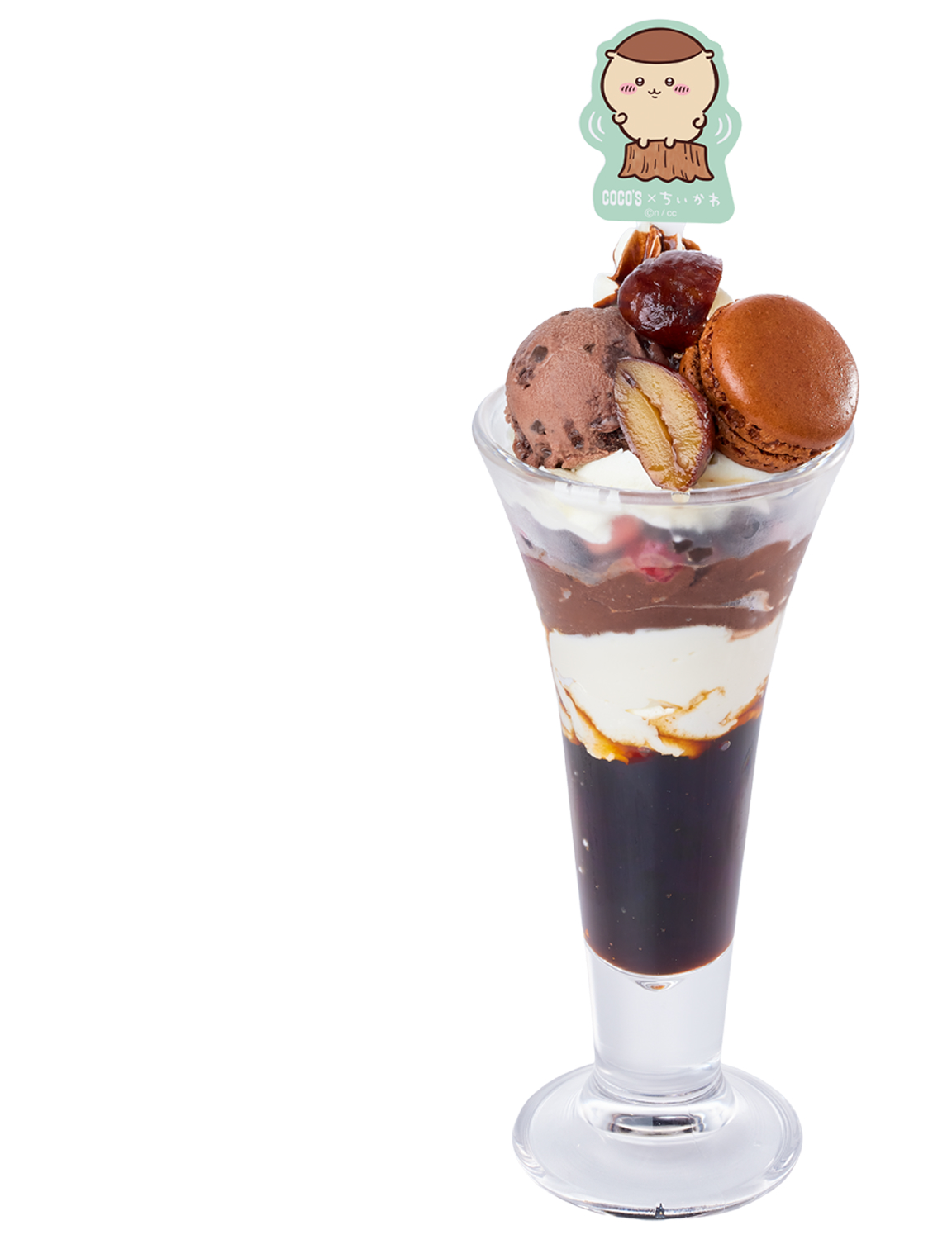  くりまんじゅうのビターなチョコレートパフェ