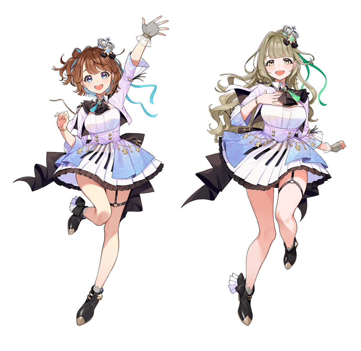 奏天まひろさん（左）と音葉なほさん（右）