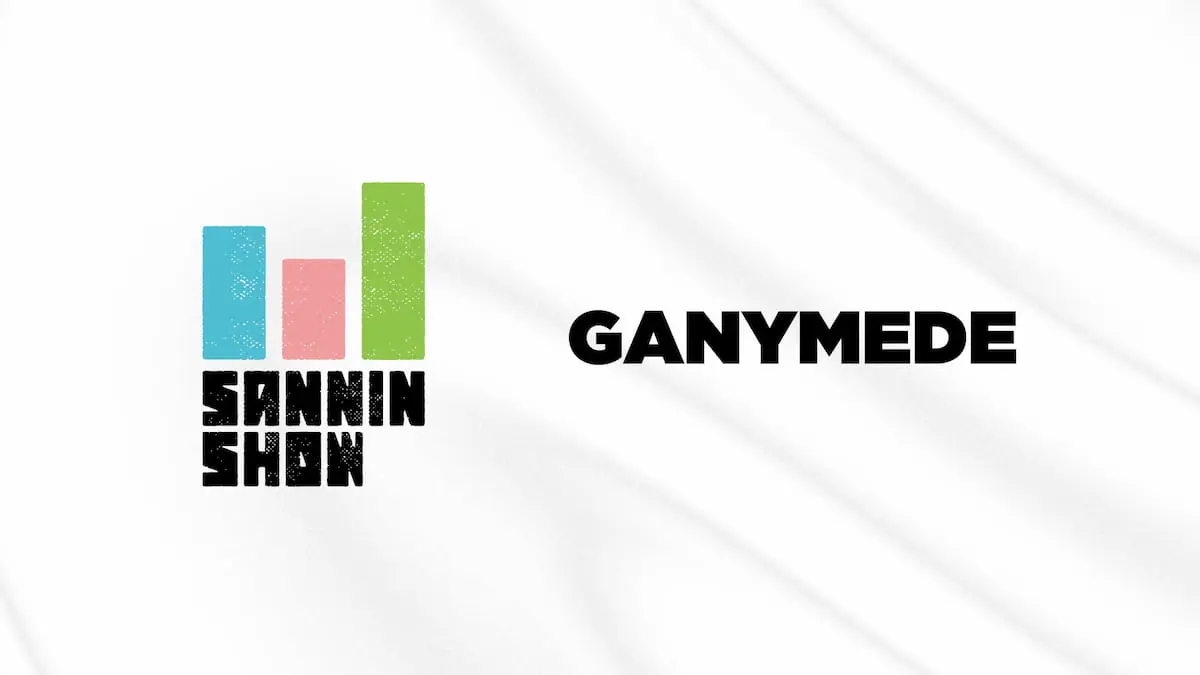 マネジメント契約の締結を発表した三人称とGANYMEDEのロゴ